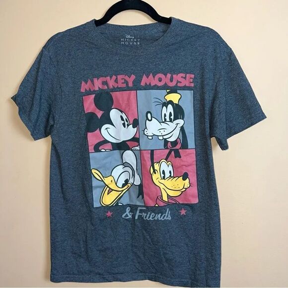 Disney Other - Disney Mickey Mouse & Friends Gray Men’s Graphic Short Sleeve T-Shirt Size Small